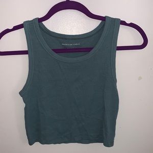 American Eagle High Neck Tank, Green/Teal, Size XS